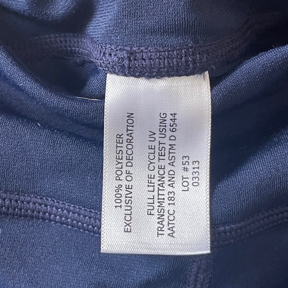 NWT Coolibar 50 spf Navy Swim Leggings - Picture 4 of 6